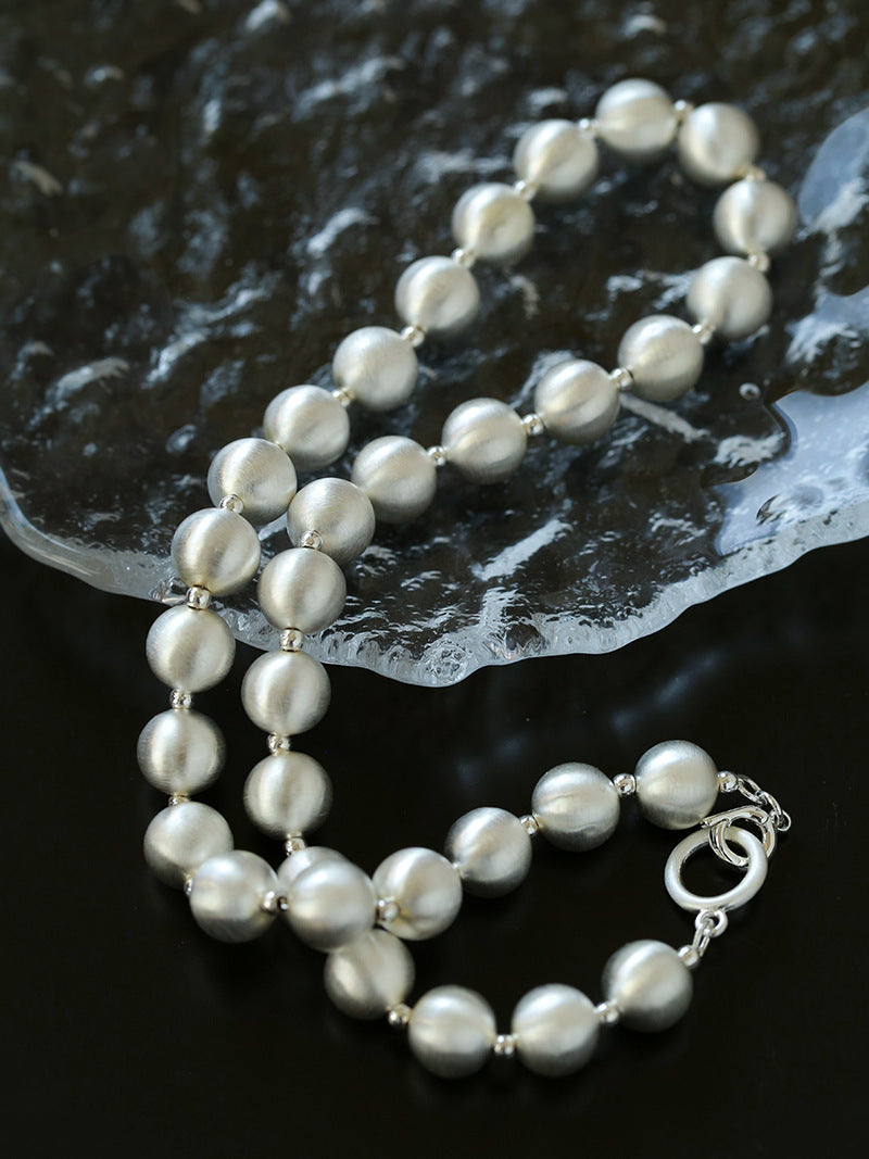 [PRIMAUTE] ボア着用☆925Silver☆CHAIN BALL Necklace 全2色 Pearl Point Chain Necklace【Silver925】(Silver) | WIZBLE