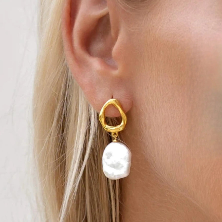 Baroque Freshwater Pearl Earrings