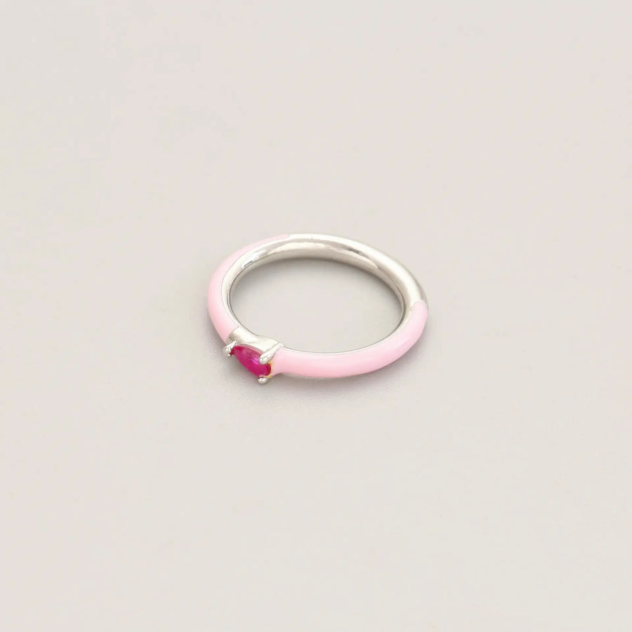 Candy Color Diamond Ring-Pink