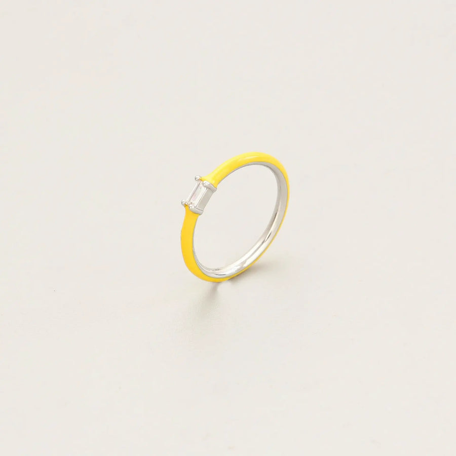 Candy Color Diamond Ring-Yellow