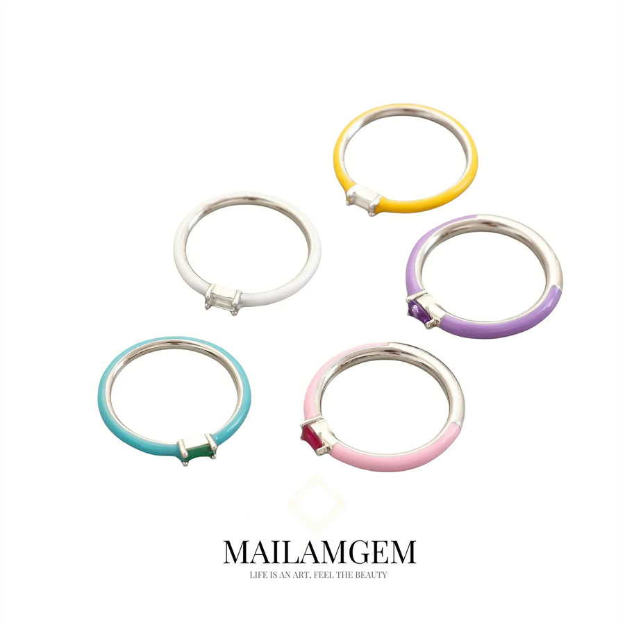 Candy Color Diamond Ring - MAILAMGEM