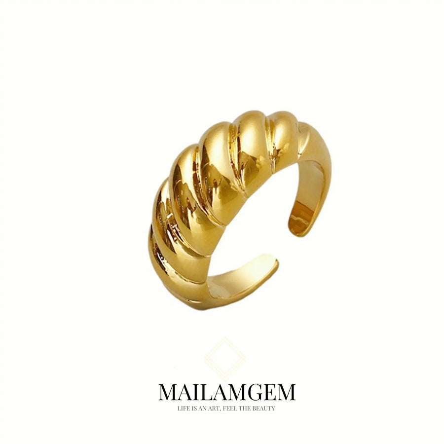 Curved Twill Twist Ring - MAILAMGEM