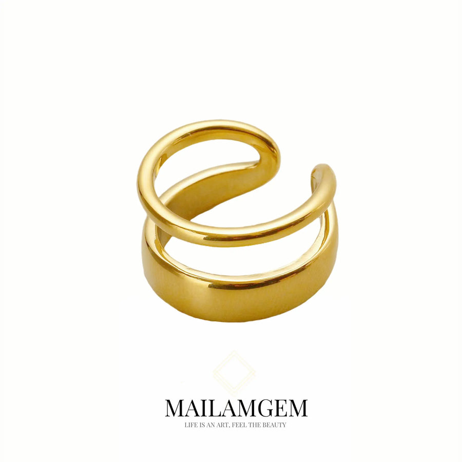 Cutout Double C Ring - MAILAMGEM