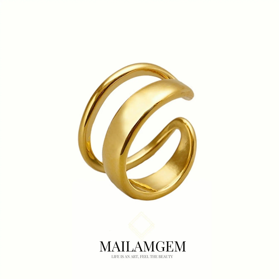 Cutout Double C Ring - MAILAMGEM