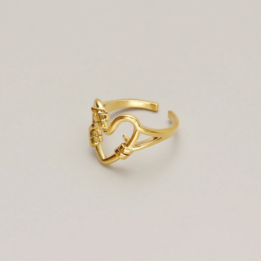 Cutout Wrap Heart Ring 