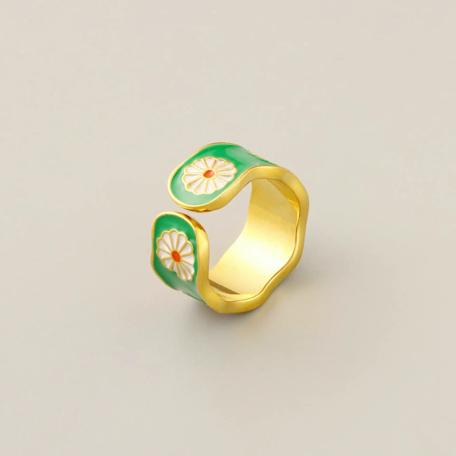 Daisy Enamel Ring