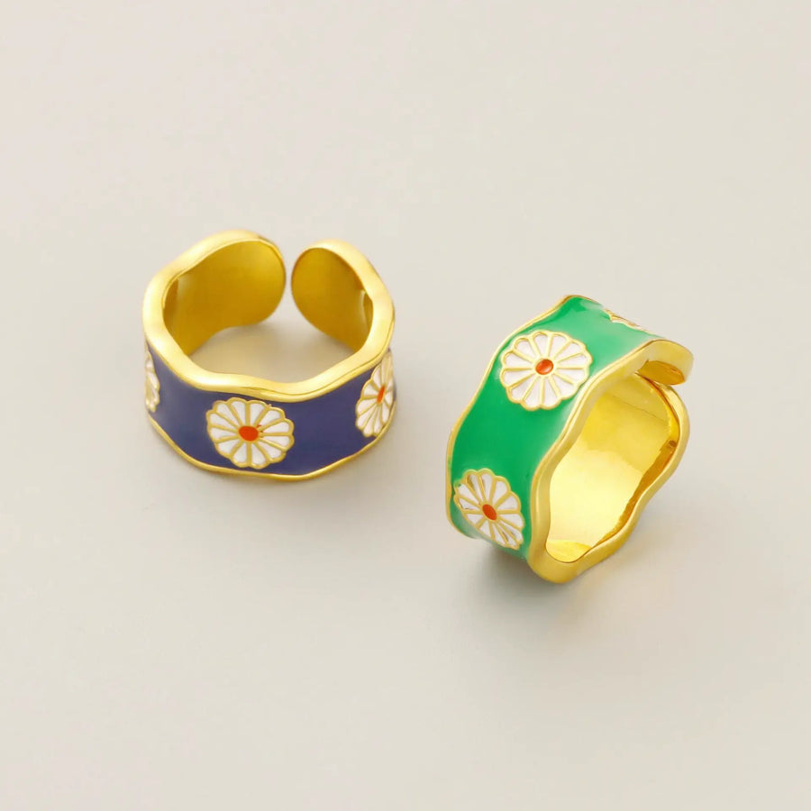 Daisy Enamel Ring