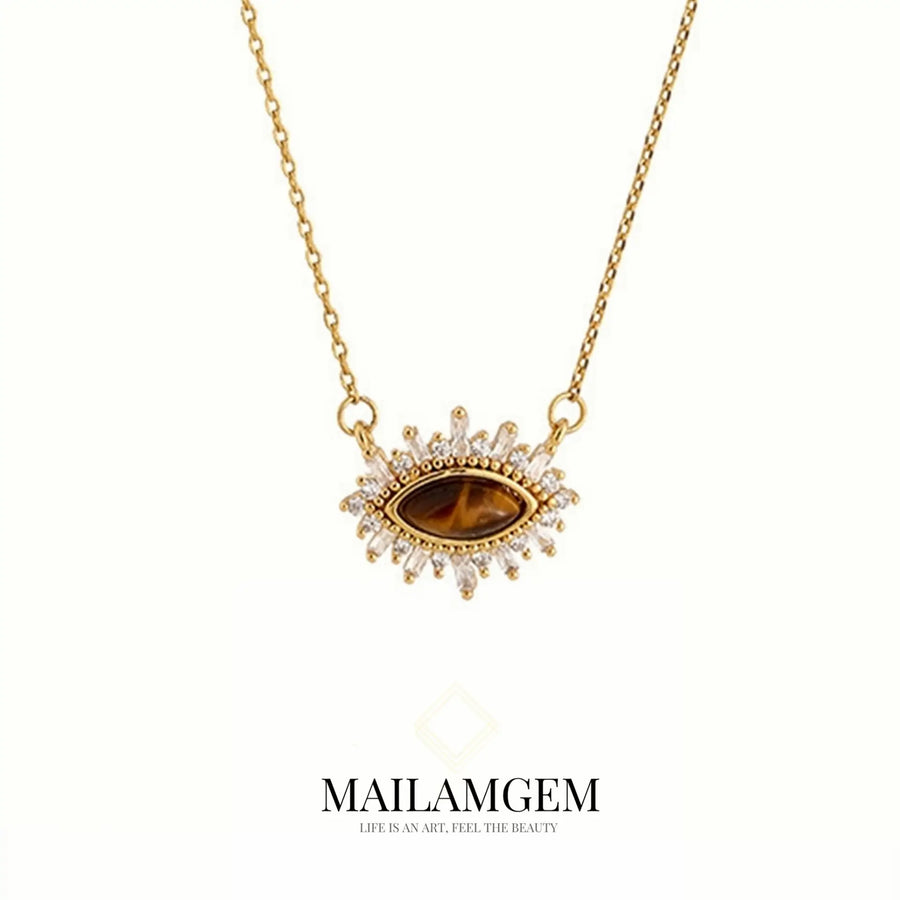 Desert Eye 18K Gold Plated Necklace