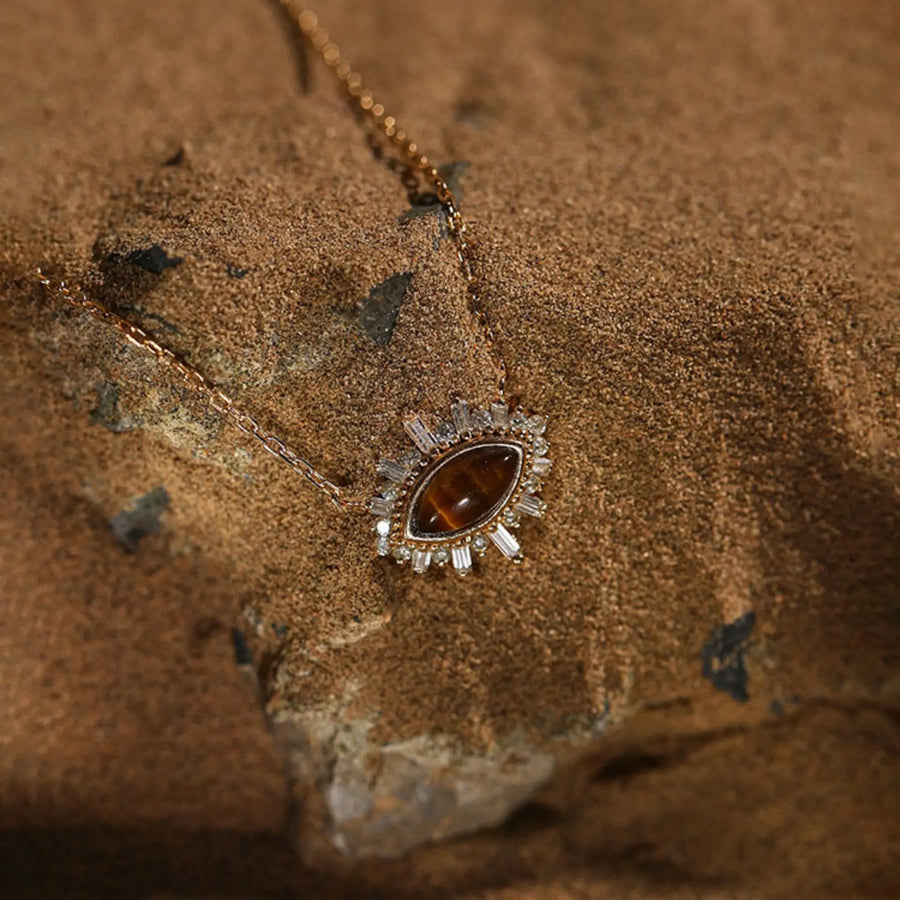 Desert Eye 18K Gold Plated Necklace