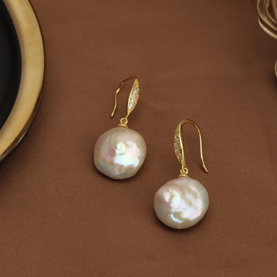 Baroque Pearl Drop Earrings