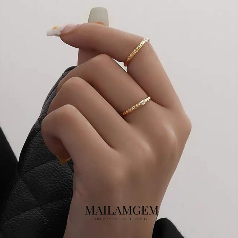 Gold Plated S925 Sterling Silver Ring