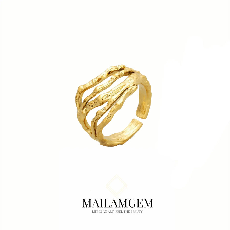 Golden Lava Ring - MAILAMGEM