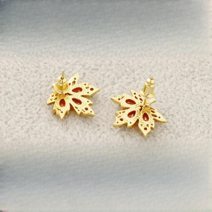 Maple Leaf Stud Earrings