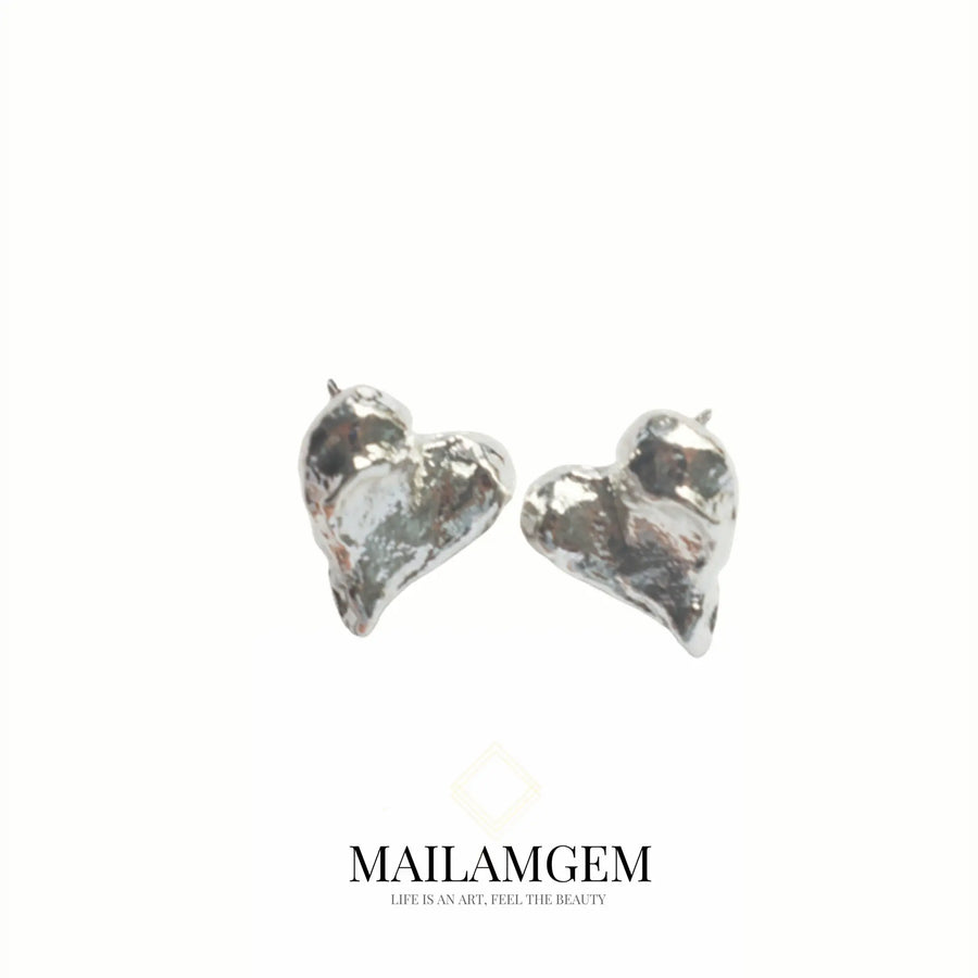 MetallicFrenchEarrings-Silver