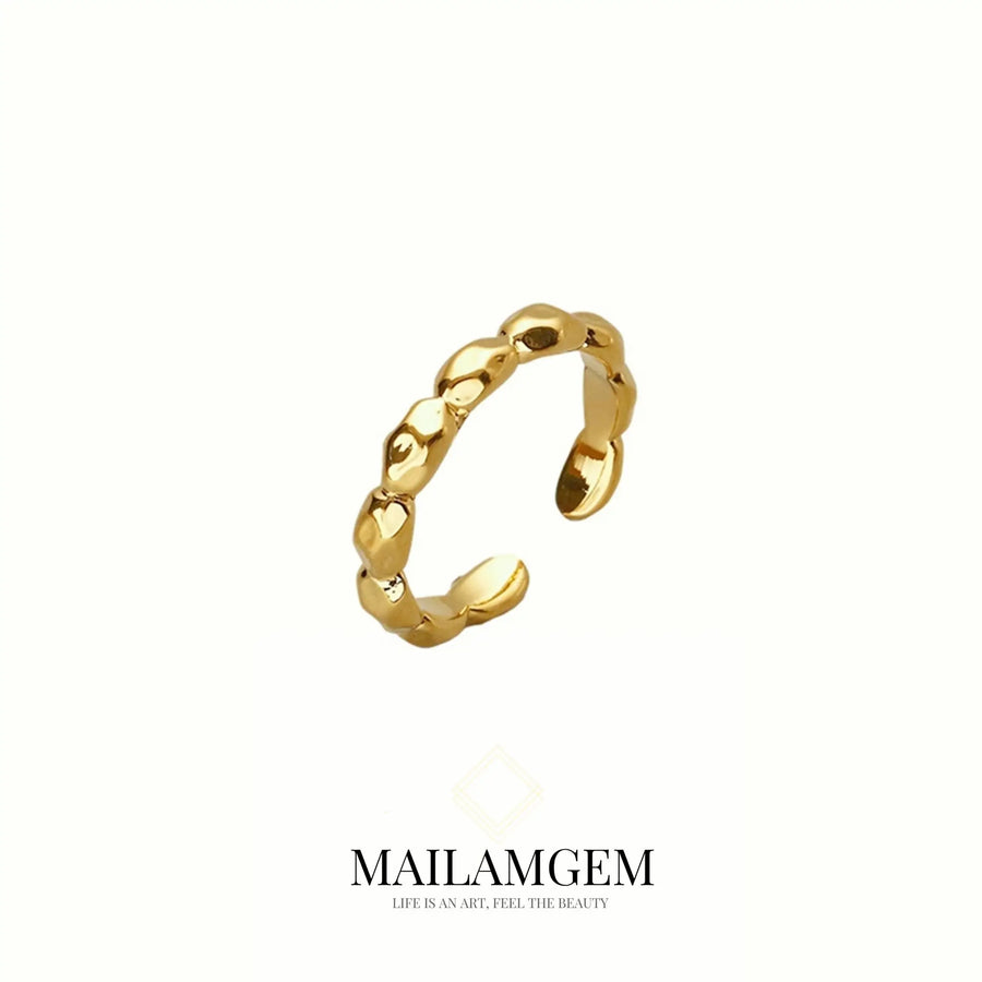 Oval Panel C Ring - MAILAMGEM