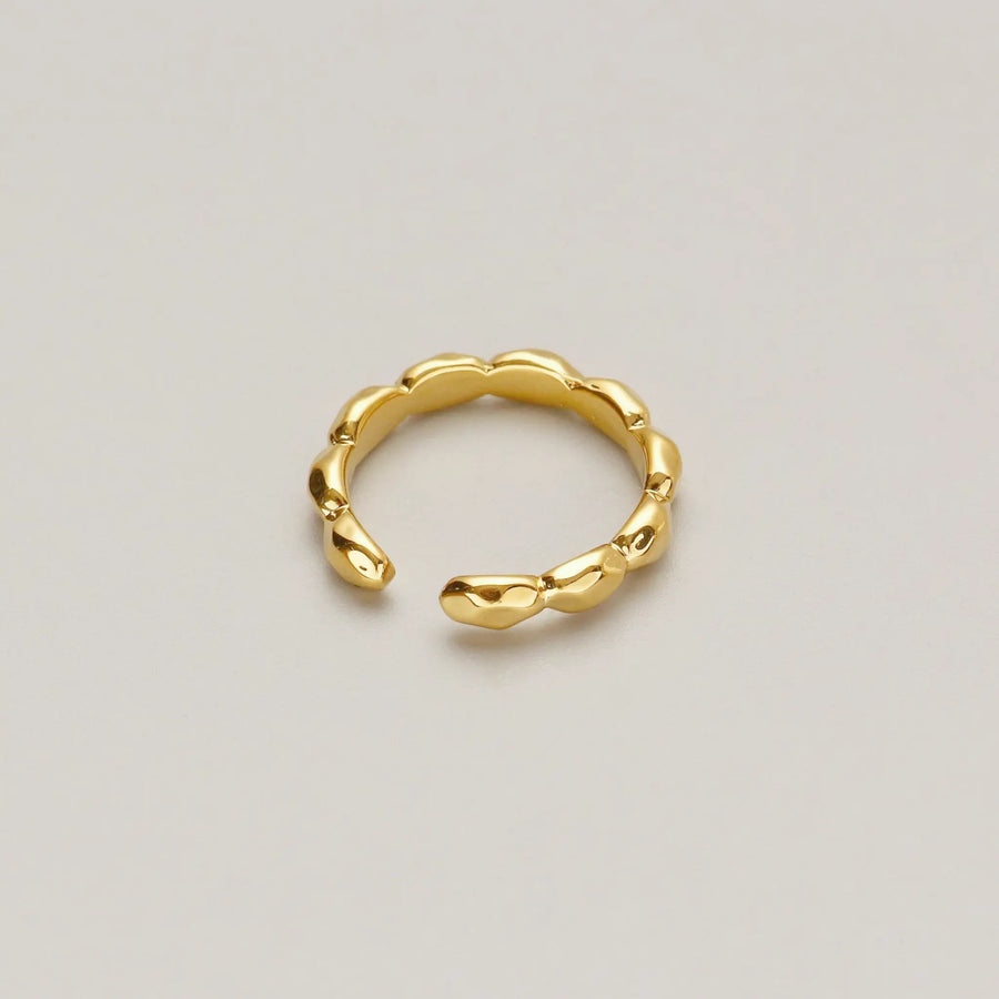 Golden Oval Panel C Ring