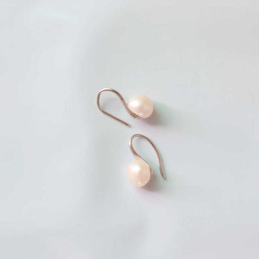 S925 Sterling Silver Pearl Earrings - MAILAMGEM