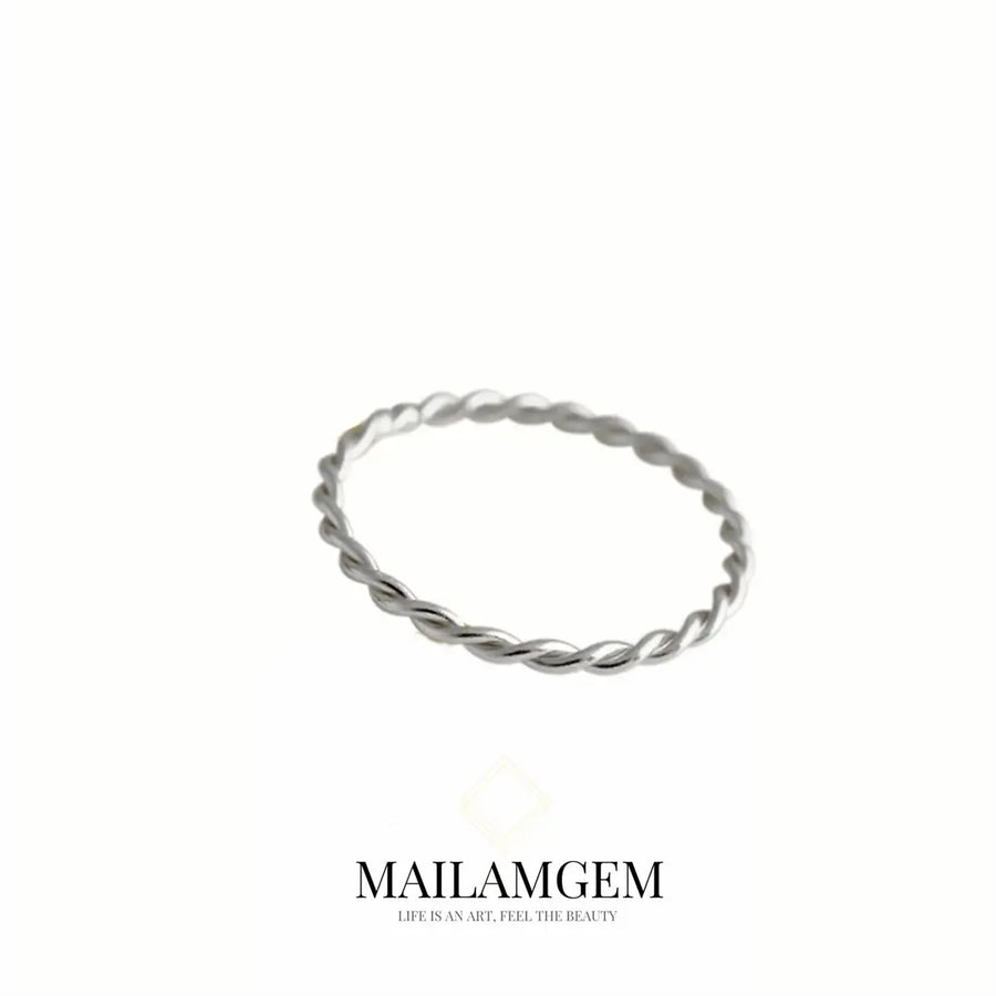 Silver Personalized Plain Ring - MAILAMGEM