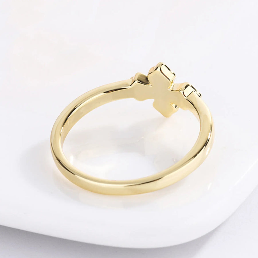 S925 Silver Cross Ring - MAILAMGEM