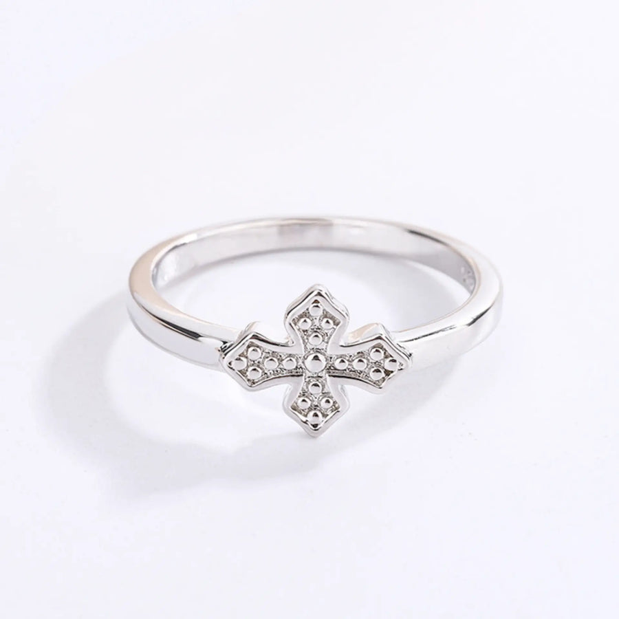 S925 Silver Cross Ring - MAILAMGEM