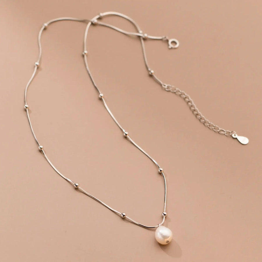 S925 Silver Pearl Necklace