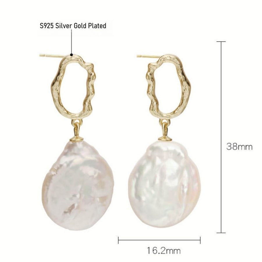 Vintage Baroque Pearl Earrings | MAILAMGEM