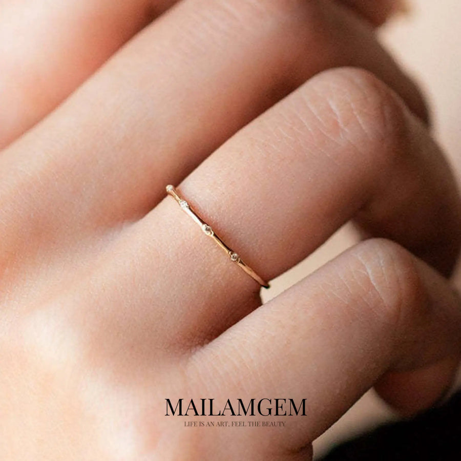 Tiny 925 Sterling Silver Ring - MAILAMGEM