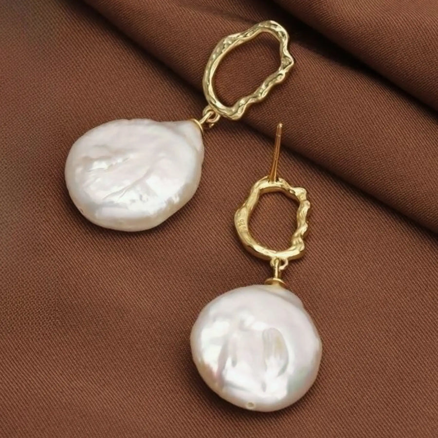 Vintage Baroque Pearl Earrings | MAILAMGEM