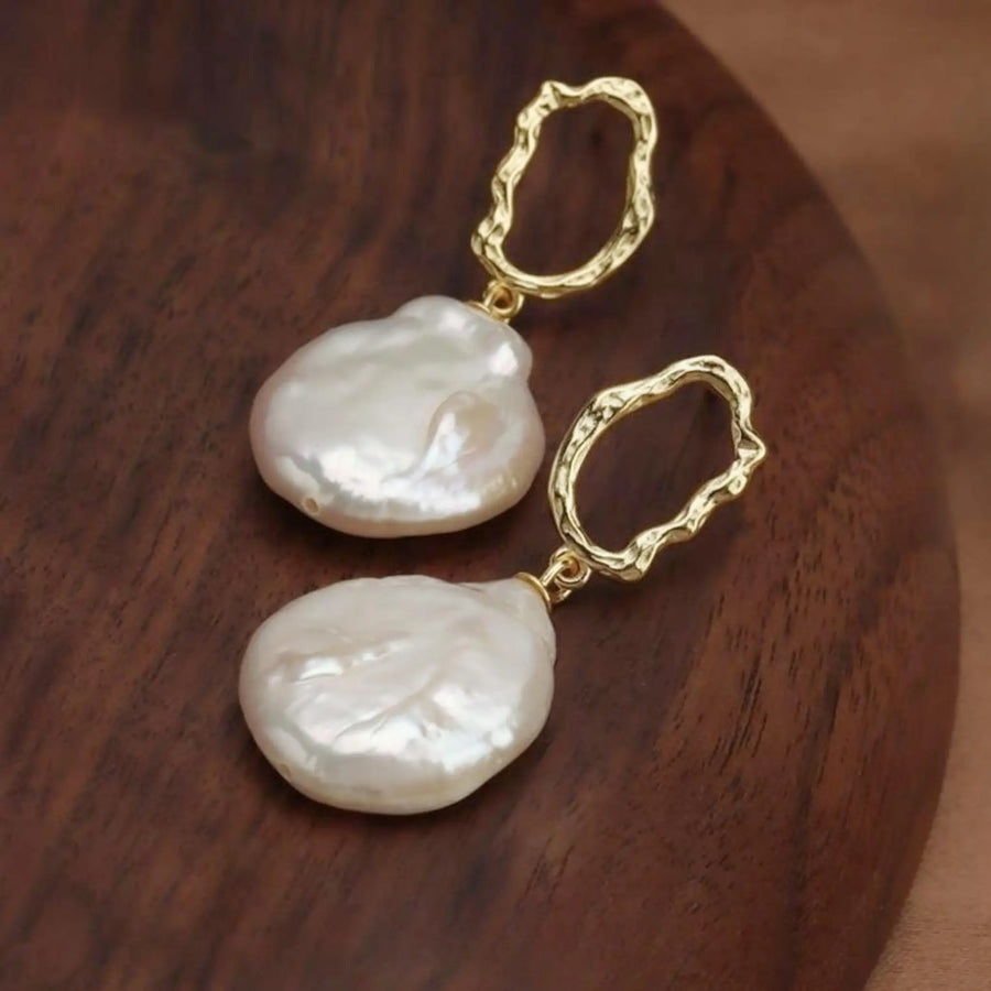 Vintage Baroque Pearl Earrings | MAILAMGEM