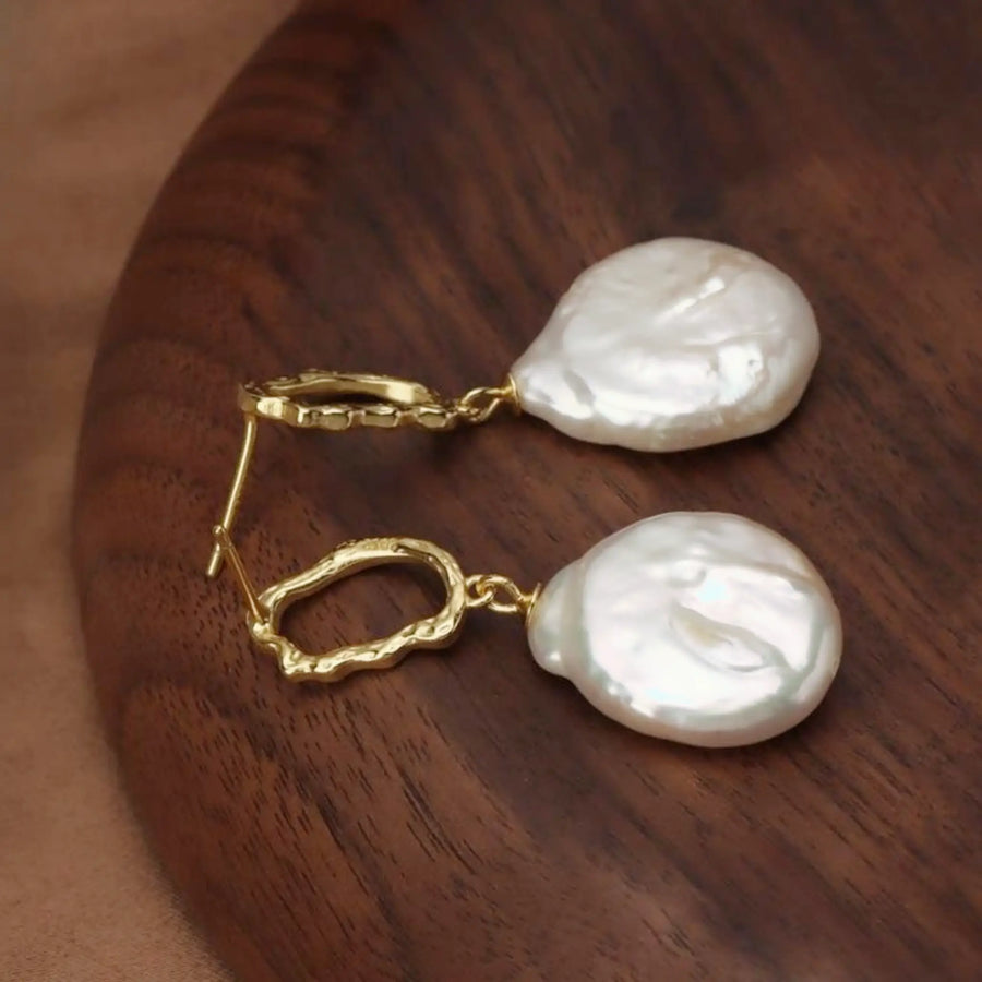 Vintage Baroque Pearl Earrings | MAILAMGEM