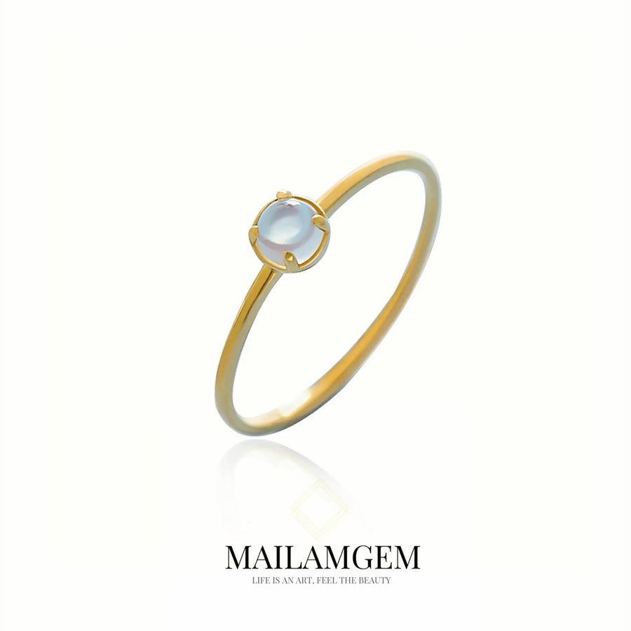 Moonstone Silver Ring