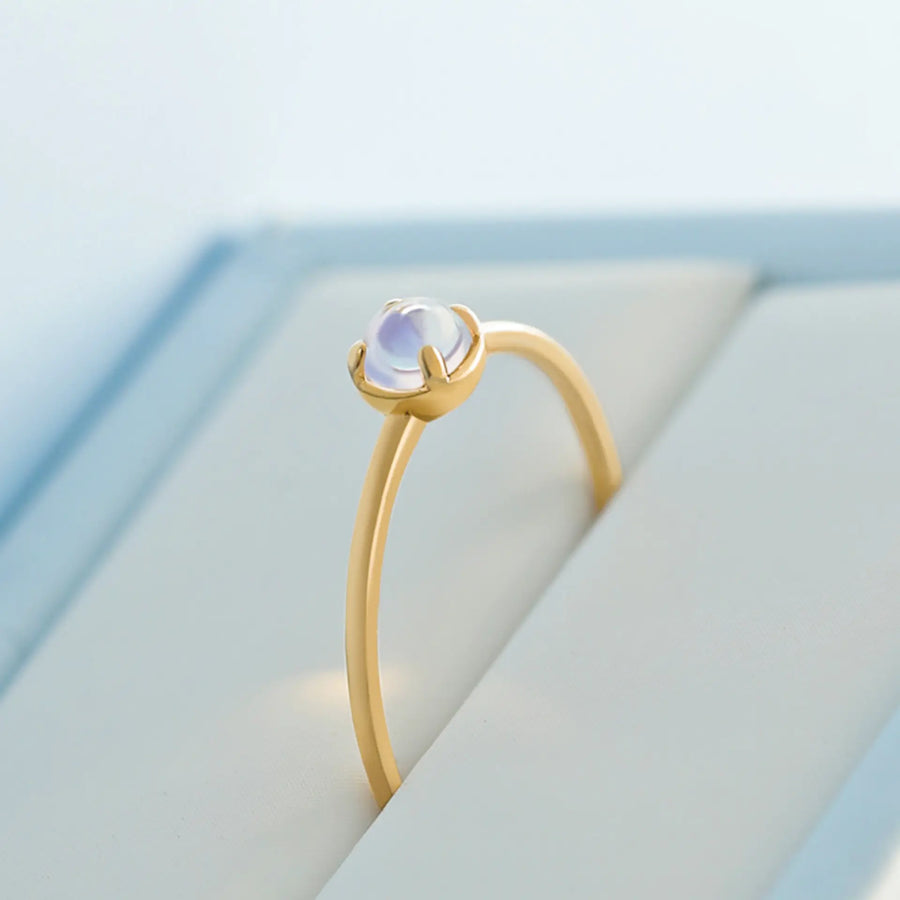 Moonstone Silver Ring